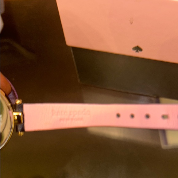 Kate Spade Gold and Black Leather Strap Watch(plastic still on the face) - Picture 5 of 7
